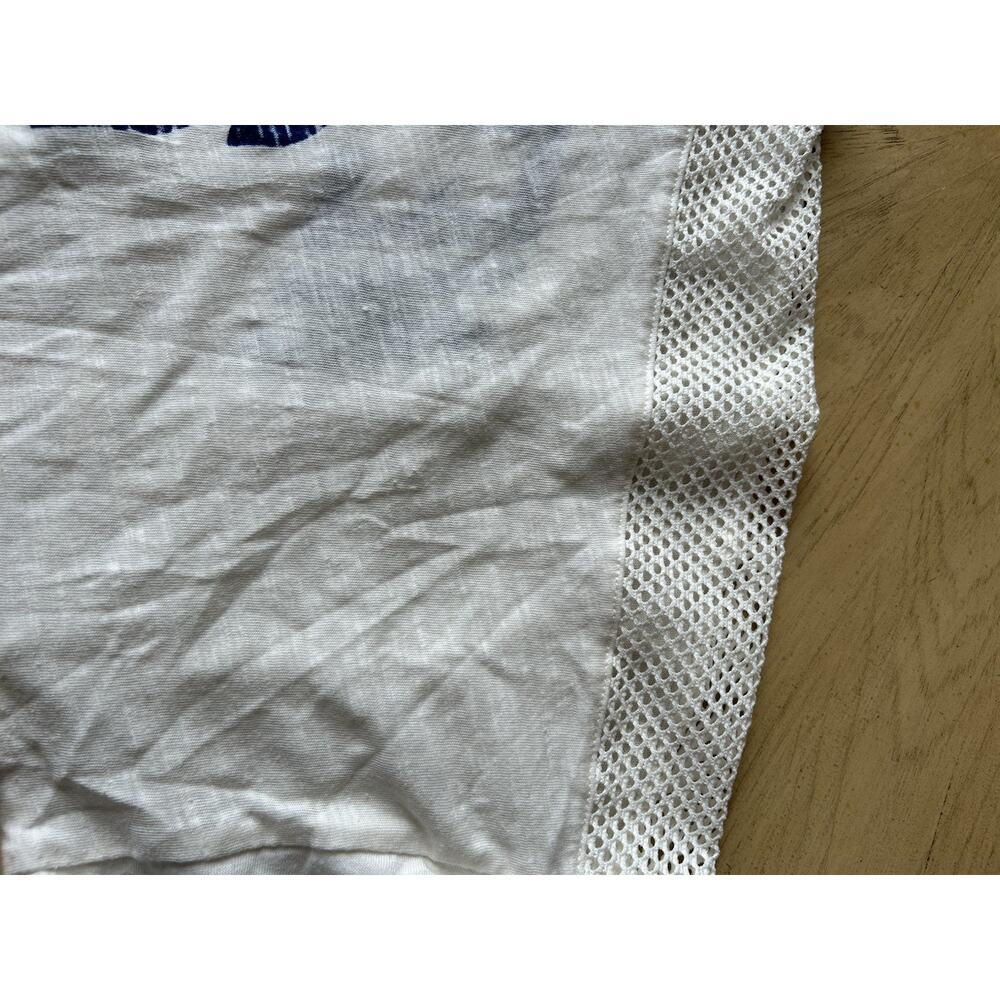 VTG New England Patriots Shirt 2XL Womens STARTER White 3/4 Jersey Sleeve 1990s - Picture 8 of 13